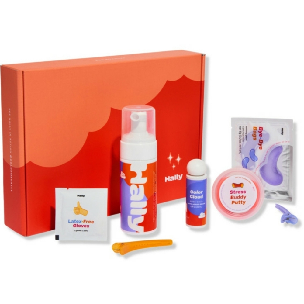HALLY COLOR VALUE KIT CLOUD FOAMING HAIRCOLOR + FUN EXTRAS.